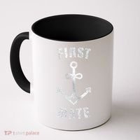 First Mate Funny Anchor Sailing Ship Cruise Coffee Mug thumb 0