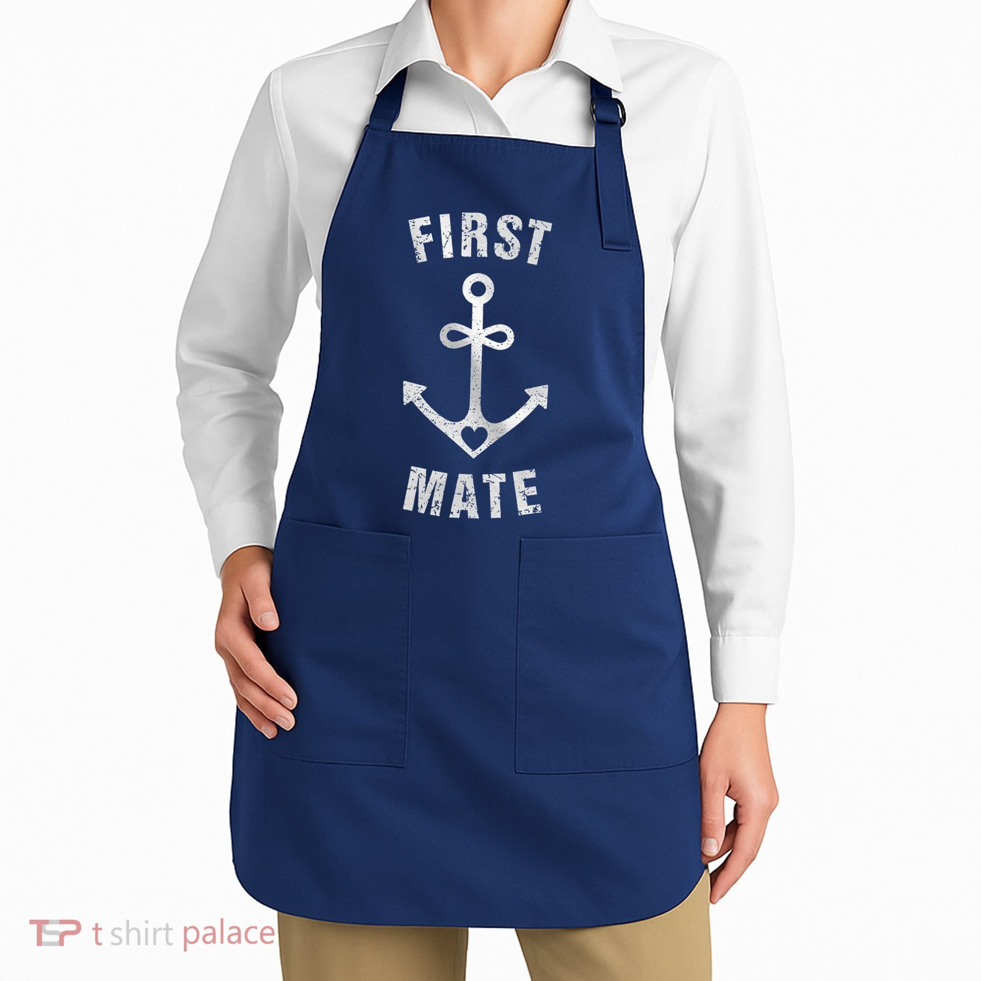 First Mate Funny Anchor Sailing Ship Cruise Apron