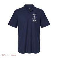 First Mate Funny Anchor Sailing Ship Cruise Polo thumb 0