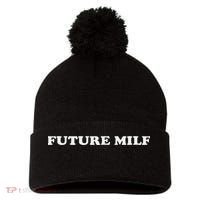 Future Milf Pom Pom 12in Knit Beanie thumb 0