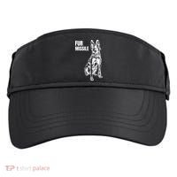 Fur Missile Funny Beligian Malinois Dog Adult Drive Performance Visor thumb 0