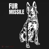 Fur Missile Funny Beligian Malinois Dog Women's Hoodie thumb 2