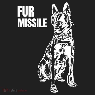 Fur Missile Funny Beligian Malinois Dog 40oz Vacuum Insulated Stainless Steel Travel Tumbler