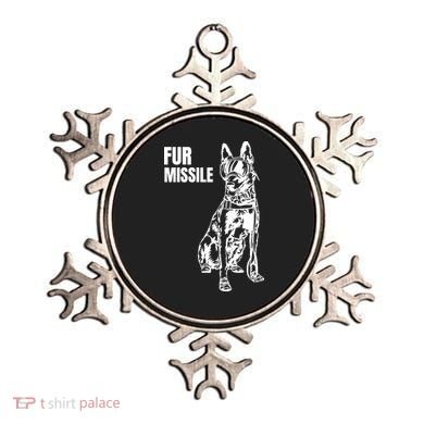 Fur Missile Funny Beligian Malinois Dog Ornament