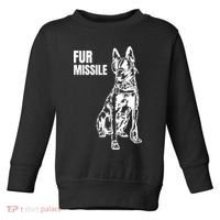 Fur Missile Funny Beligian Malinois Dog Toddler Sweatshirt thumb 0