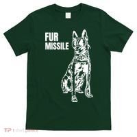 Fur Missile Funny Beligian Malinois Dog T-Shirt thumb 0