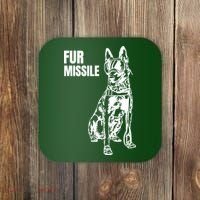Fur Missile Funny Beligian Malinois Dog Coaster thumb 0