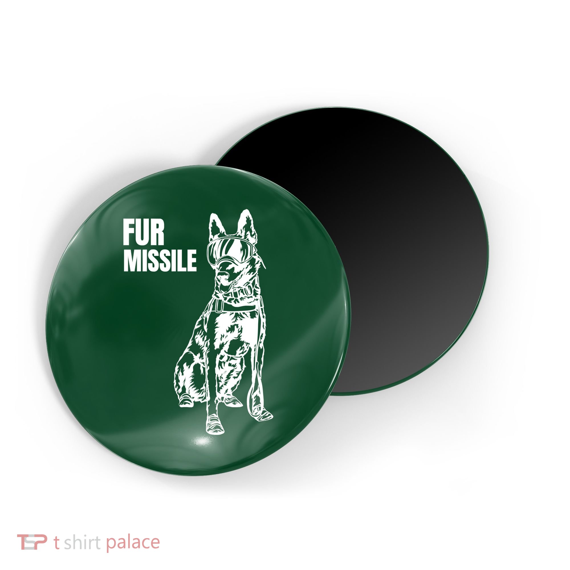 Fur Missile Funny Beligian Malinois Dog Magnet