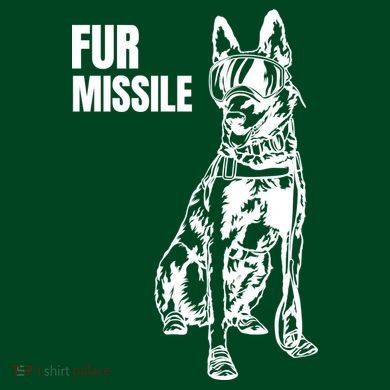 Fur Missile Funny Beligian Malinois Dog Magnet