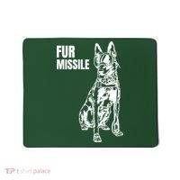 Fur Missile Funny Beligian Malinois Dog Mousepad thumb 0
