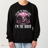 Funny Motorcycle For Women Not BikerS Wife IM The Biker Women's Sweatshirt thumb 0