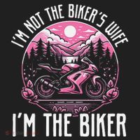 Funny Motorcycle For Women Not BikerS Wife IM The Biker Women's Sweatshirt thumb 2