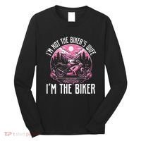 Funny Motorcycle For Women Not BikerS Wife IM The Biker Long Sleeve Shirt thumb 0
