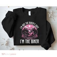 Funny Motorcycle For Women Not BikerS Wife IM The Biker Sweatshirt thumb 2