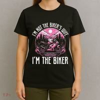 Funny Motorcycle For Women Not BikerS Wife IM The Biker T-Shirt thumb 4