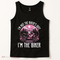 Funny Motorcycle For Women Not BikerS Wife IM The Biker Tank Top thumb 2