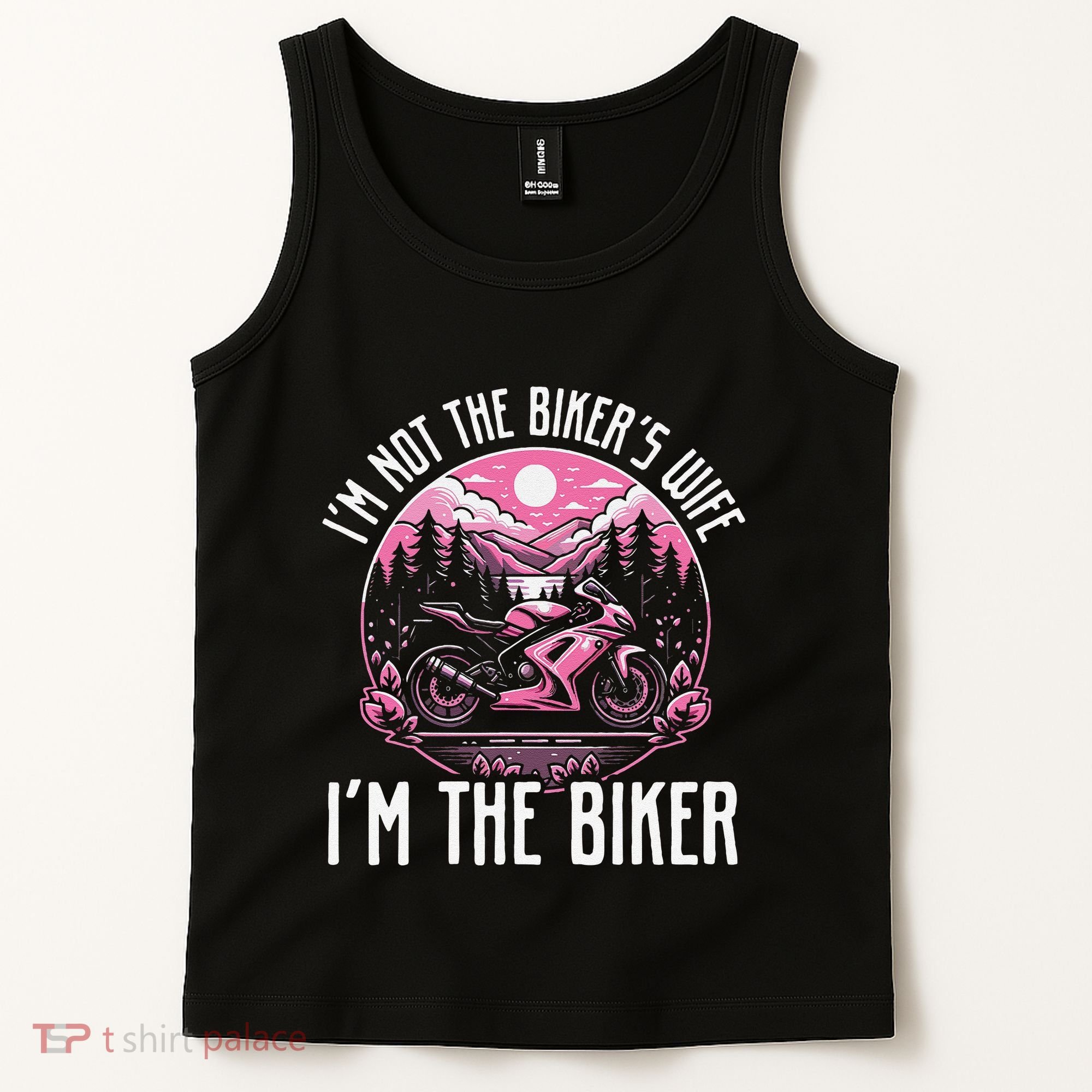 Funny Motorcycle For Women Not BikerS Wife IM The Biker Tank Top