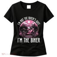 Funny Motorcycle For Women Not BikerS Wife IM The Biker Women's T-Shirt thumb 0