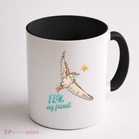 Fly My Friends Bird Star Coffee Mug thumb 1