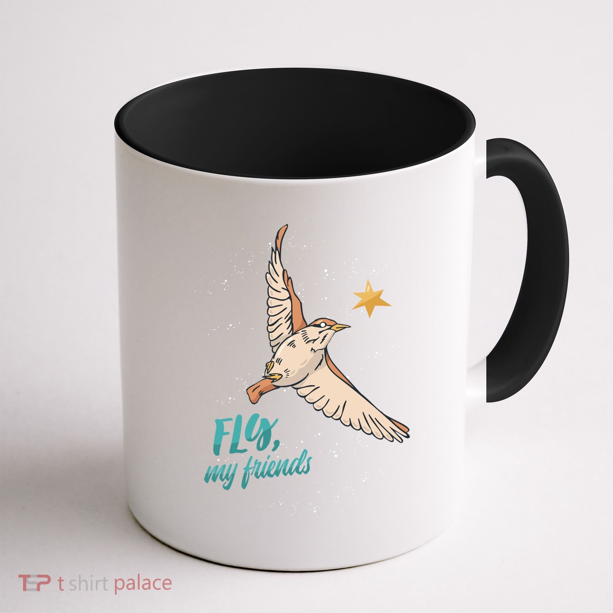 Fly My Friends Bird Star Coffee Mug
