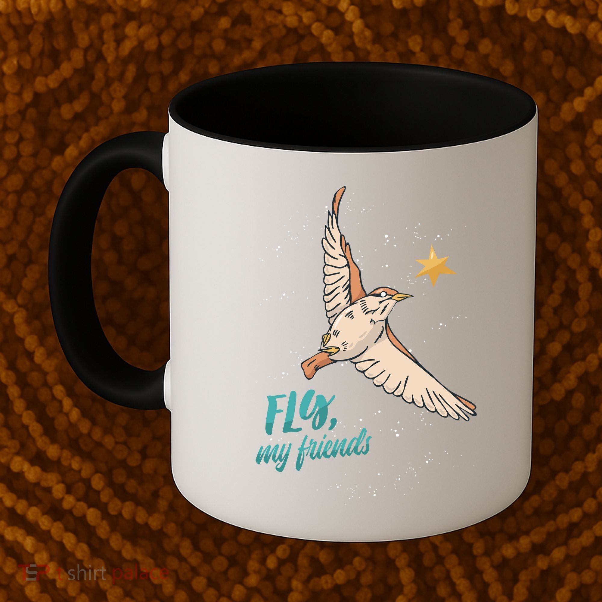 Fly My Friends Bird Star Coffee Mug