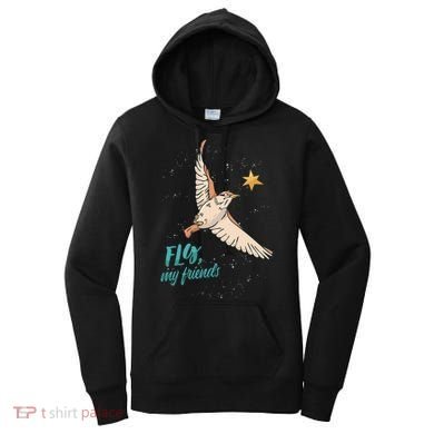 Fly My Friends Bird Star Women's Hoodie