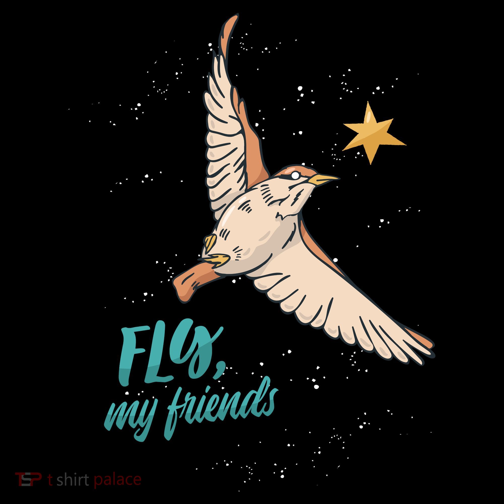 Fly My Friends Bird Star Women's Hoodie