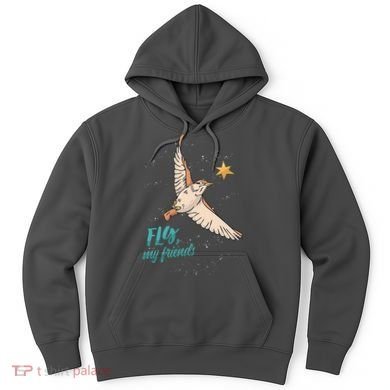 Fly My Friends Bird Star Hoodie