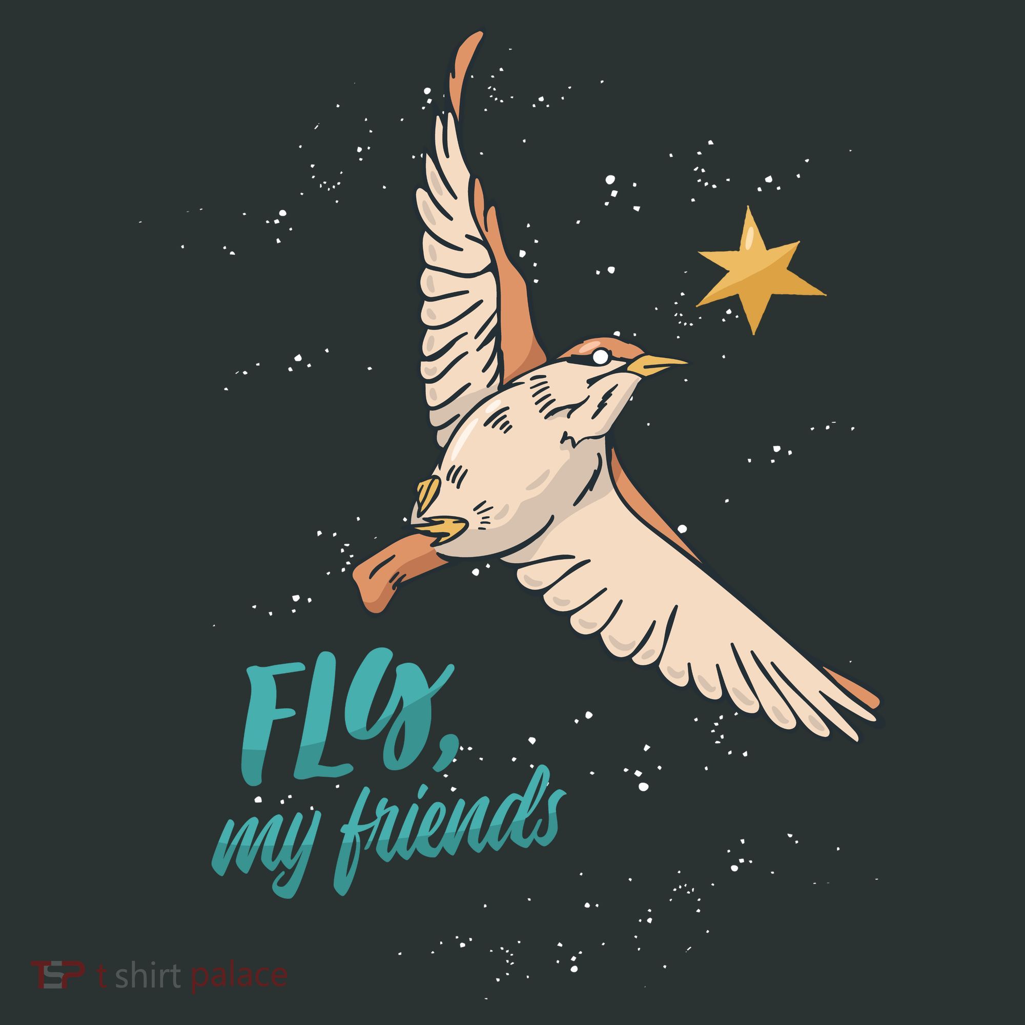 Fly My Friends Bird Star Tank Top