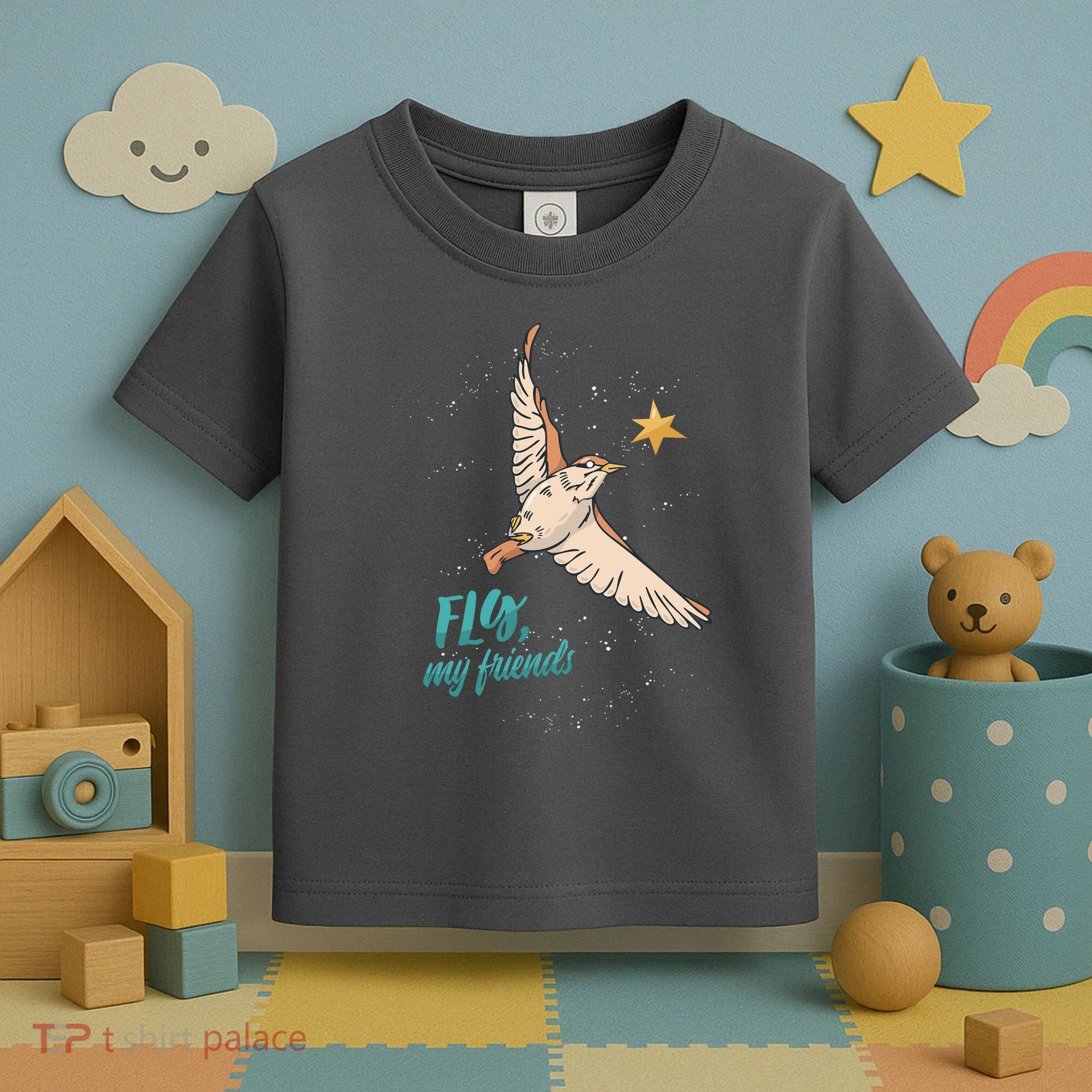 Fly My Friends Bird Star Toddler T-Shirt