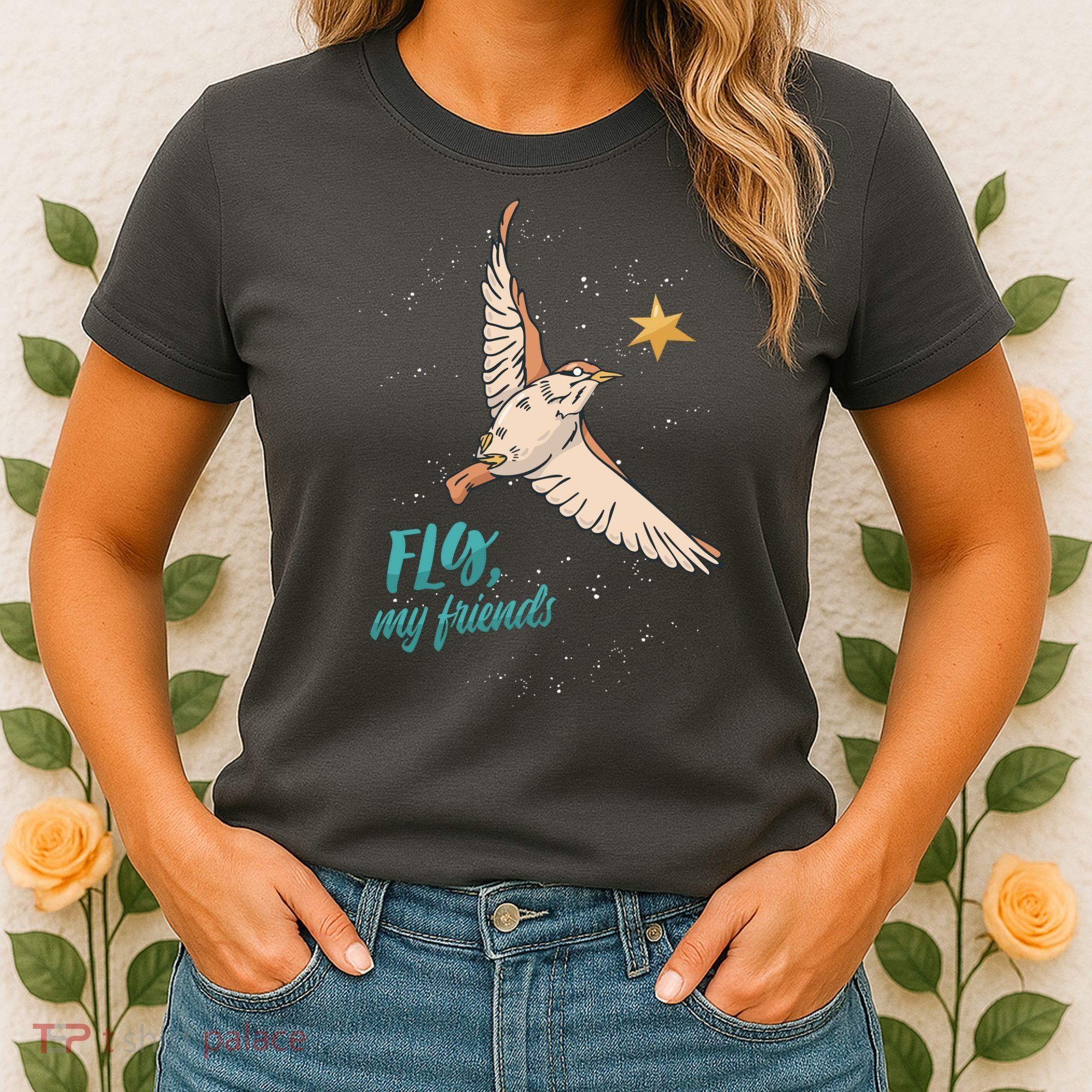 Fly My Friends Bird Star Women's T-Shirt