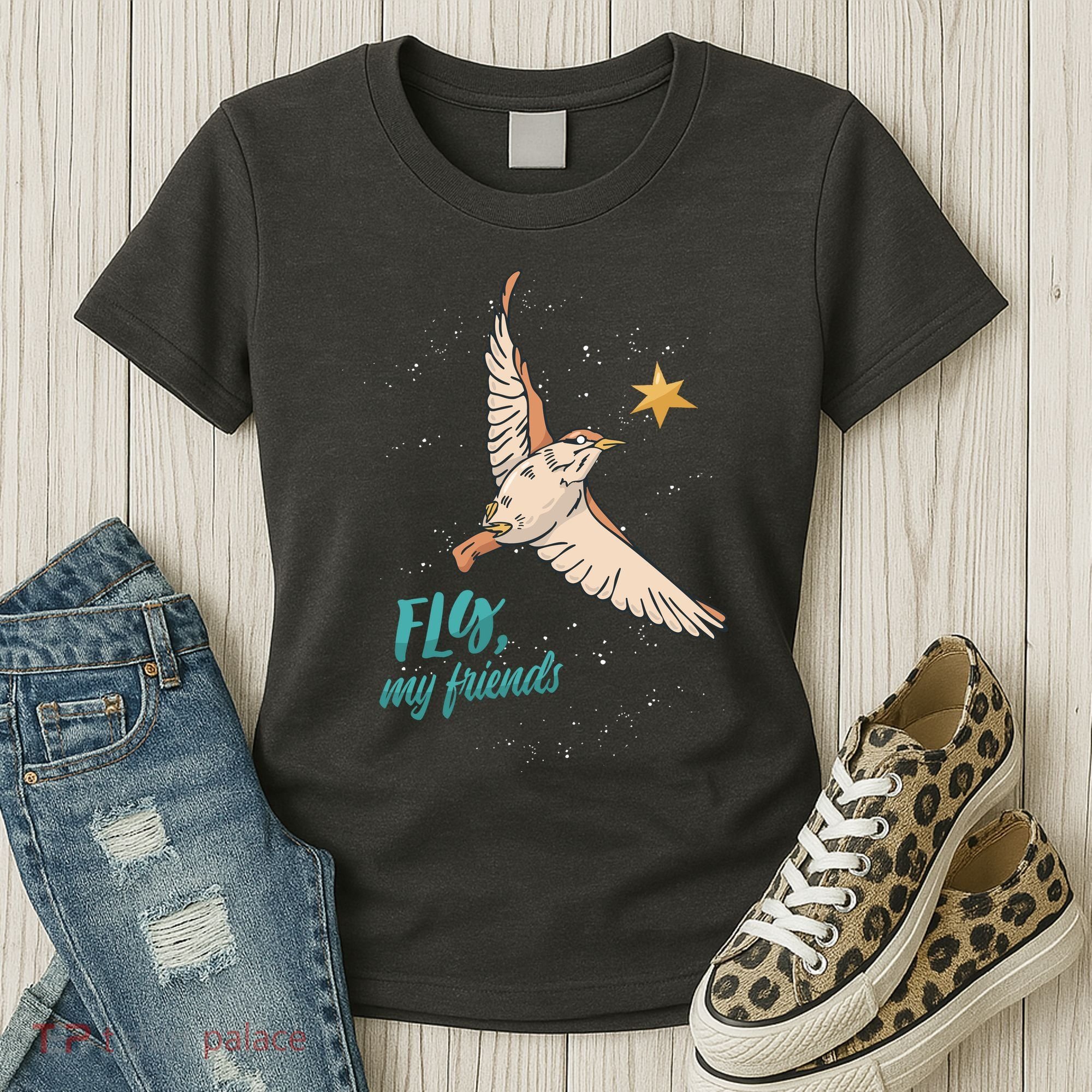 Fly My Friends Bird Star Women's T-Shirt