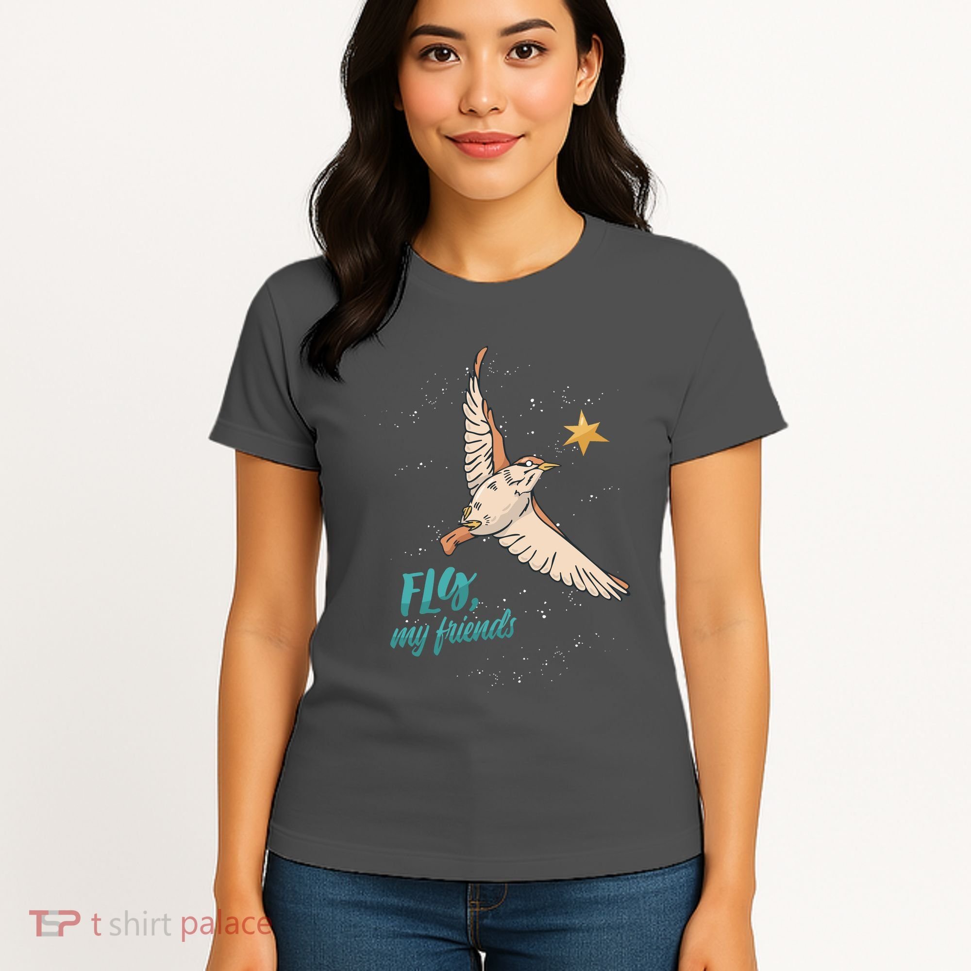 Fly My Friends Bird Star Women's T-Shirt