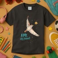 Fly My Friends Bird Star Kids T-Shirt thumb 3