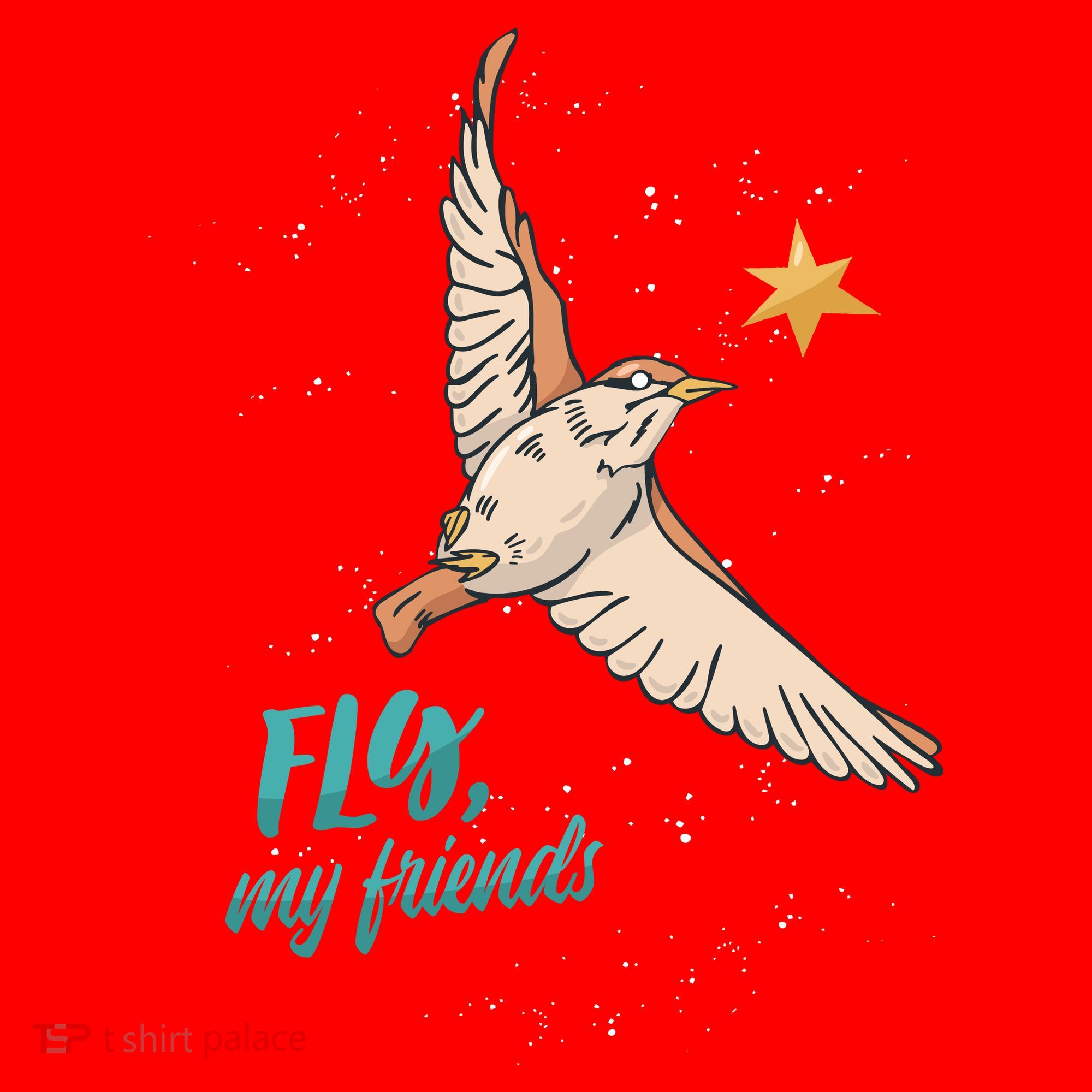Fly My Friends Bird Star Santa Hat