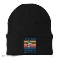 Freshwater Marlin Fish Marlin Fishing Gifts Beanie thumb 0