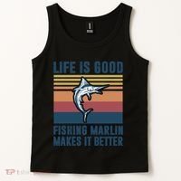 Freshwater Marlin Fish Marlin Fishing Gifts Tank Top thumb 2