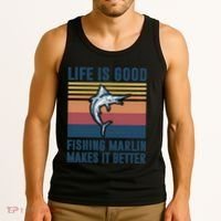 Freshwater Marlin Fish Marlin Fishing Gifts Tank Top thumb 3