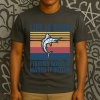 Freshwater Marlin Fish Marlin Fishing Gifts T-Shirt thumb 3