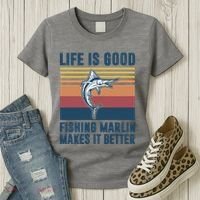 Freshwater Marlin Fish Marlin Fishing Gifts Women's T-Shirt thumb 3
