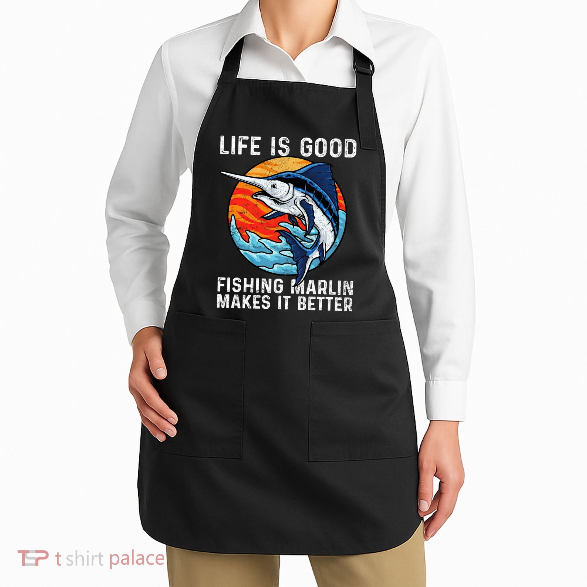 Freshwater Marlin Fish Marlin Fishing Gifts Apron