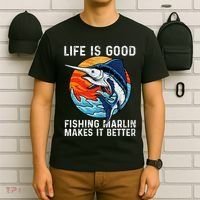 Freshwater Marlin Fish Marlin Fishing Gifts T-Shirt thumb 6