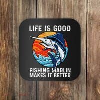 Freshwater Marlin Fish Marlin Fishing Gifts Coaster thumb 0