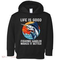Freshwater Marlin Fish Marlin Fishing Gifts Toddler Hoodie thumb 0