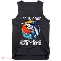 Freshwater Marlin Fish Marlin Fishing Gifts Tank Top thumb 0