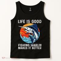 Freshwater Marlin Fish Marlin Fishing Gifts Tank Top thumb 2