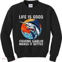 Freshwater Marlin Fish Marlin Fishing Gifts Kids Sweatshirt thumb 0