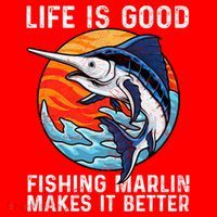 Freshwater Marlin Fish Marlin Fishing Gifts Santa Hat thumb 1