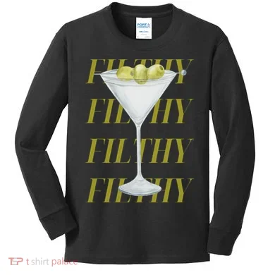 Filthy Martini Kids Long Sleeve Shirt