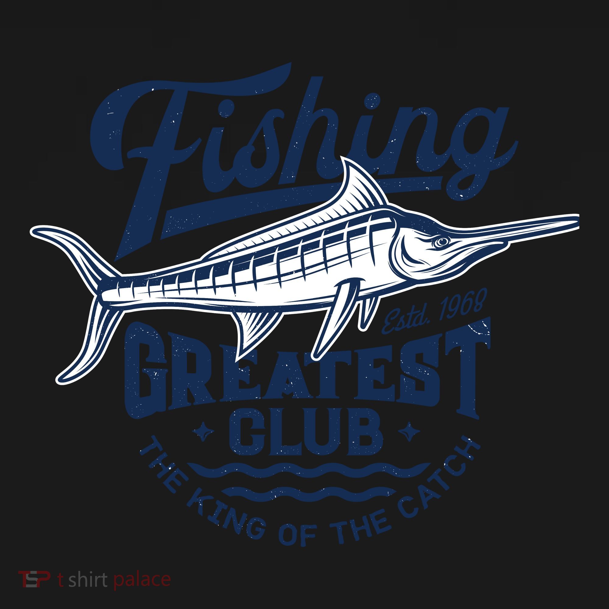 Fishing Marlin Greatest Club Estd 1968 Tote Bag